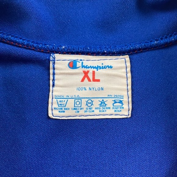 Vintage Champion Brooklyn Warm Up Shooting Shirt Jacket Women;s XL Men;s Medium - Picture 4 of 14